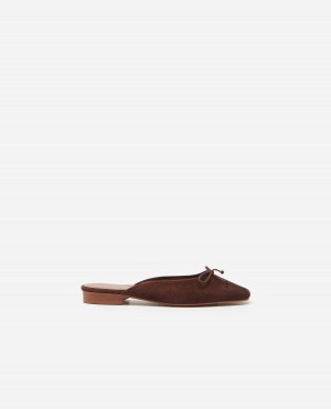 Sandalias Flattered Malva Gamuza Zapatos Marrones | ESEGJ26116