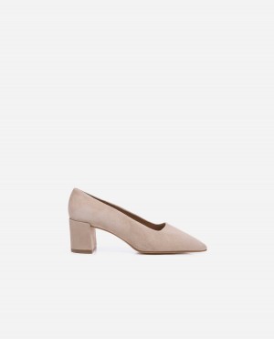 Tacones Flattered Alison Gamuza Zapatos Marrones | GESUC98237