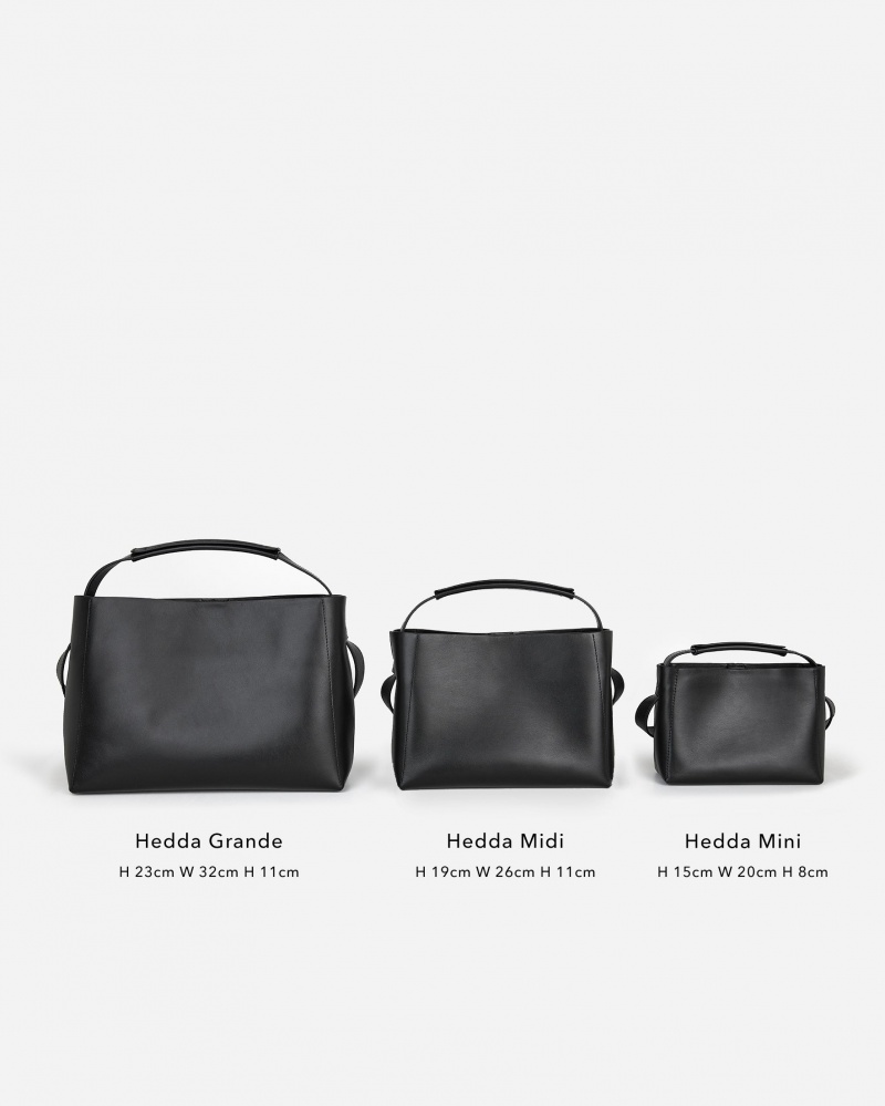 Bolsas Flattered Hedda Mini Handbag Cuero Accessories Negras | PESQX73024