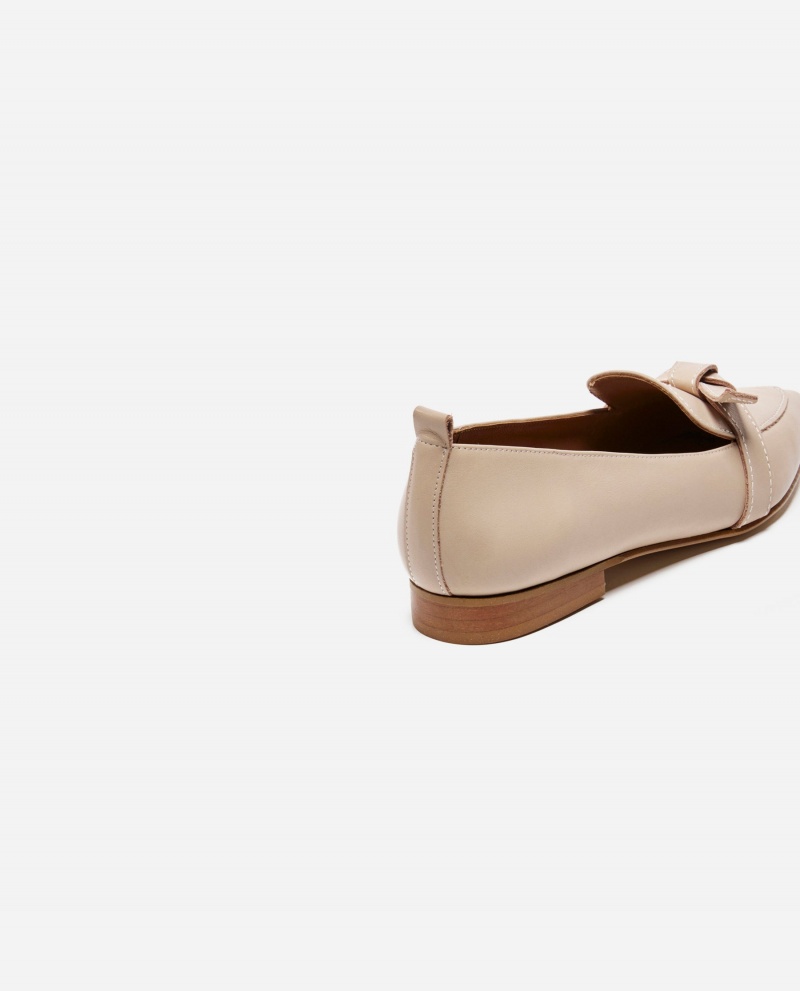 Mocasines Flattered Ally Sand Cuero Zapatos Marrones | EESVG58039