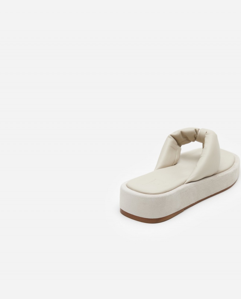 Sandalias Flattered Blair Cuero Zapatos Blancas | MESHR97163