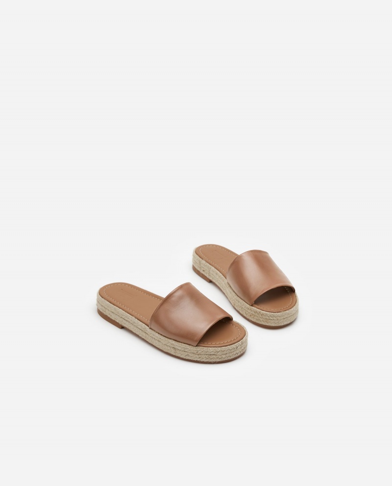 Sandalias Flattered Ellen Cuero Zapatos Marrones | ESDFL65267