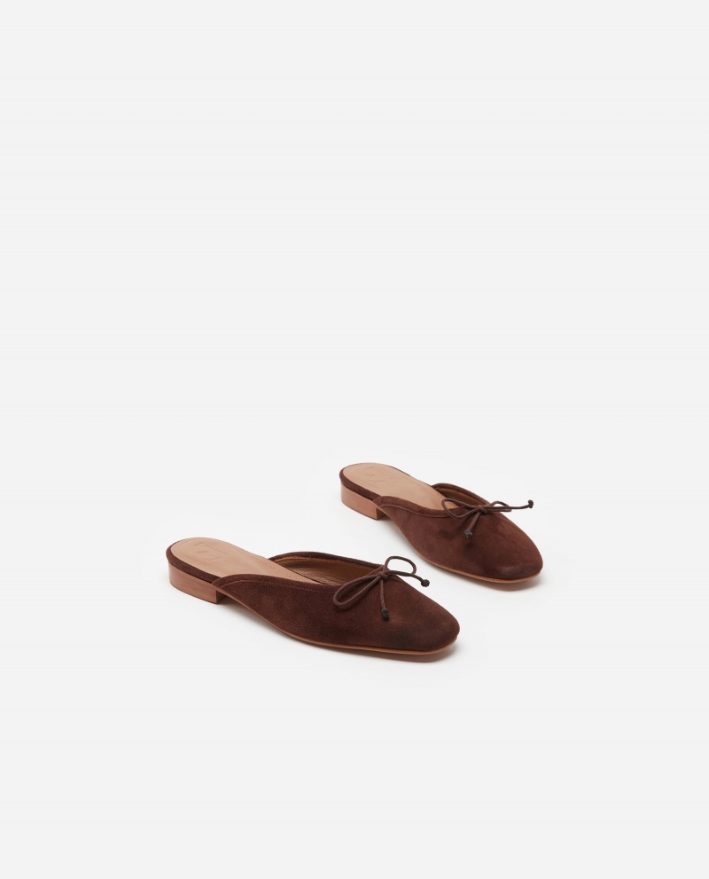 Sandalias Flattered Malva Gamuza Zapatos Marrones | ESEGJ26116