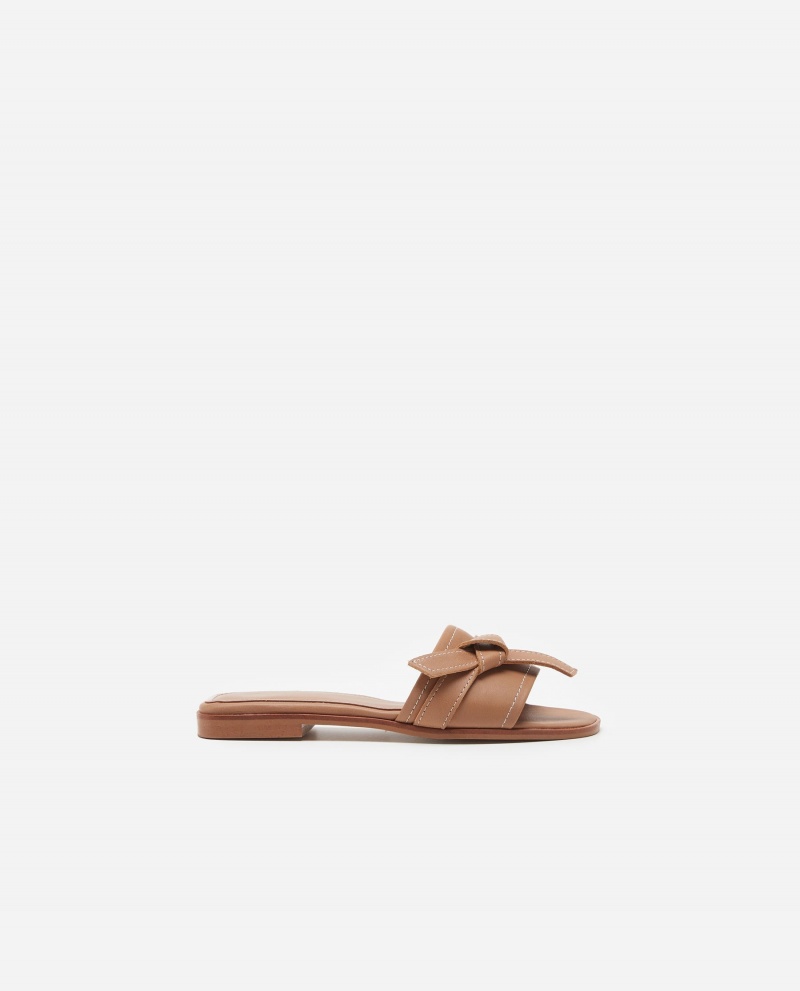 Sandalias Flattered My Cuero Zapatos Marrones | DESKV96791